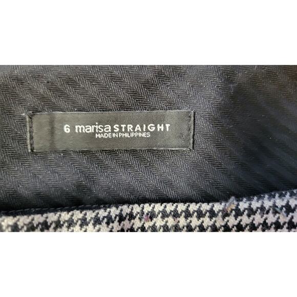 Ann Taylor Loft Womens Size 6 Pants Marisa Straight Houndstooth Stretchy - Picture 10 of 13